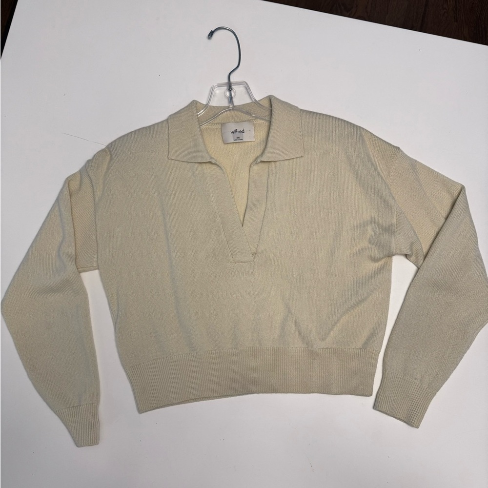 Aritzia Wilfred Clara Merino Wool Waist Sweater - Picture 3 of 10